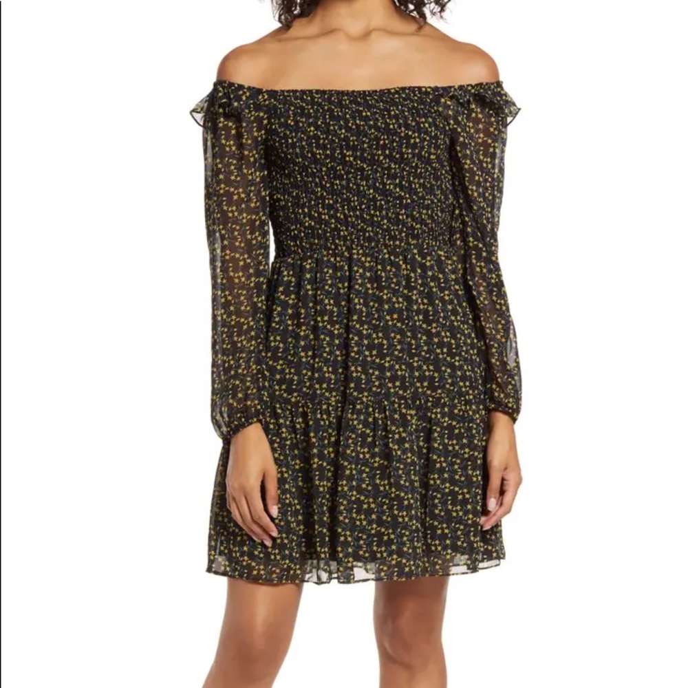 Sam Edelman NWT dress, off the shoulder or peasant style top